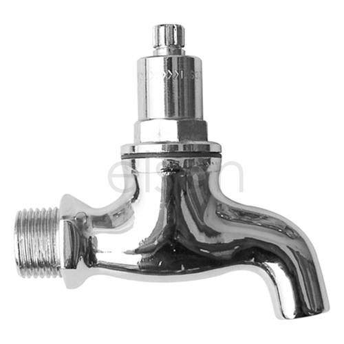 Anti-vandal Bib Cock Chrome Plated WELS 3 Star, 1/2"