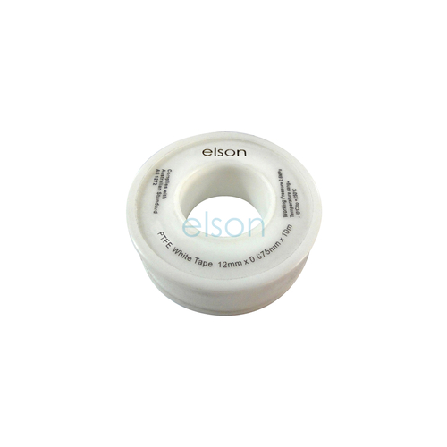 PTFE Tape White, 12mm x 0.075mm x 10m