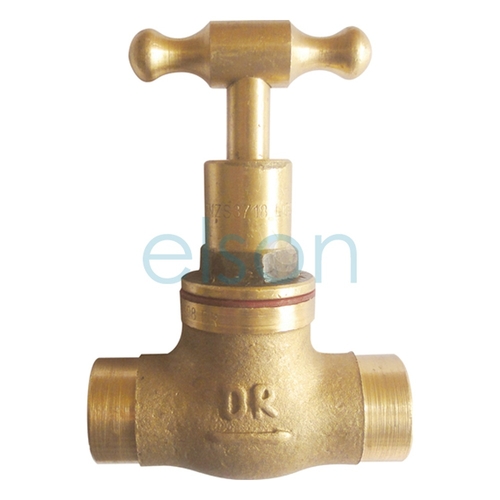 Stop Cock OD T Head Rough Brass Cap., 3/4"