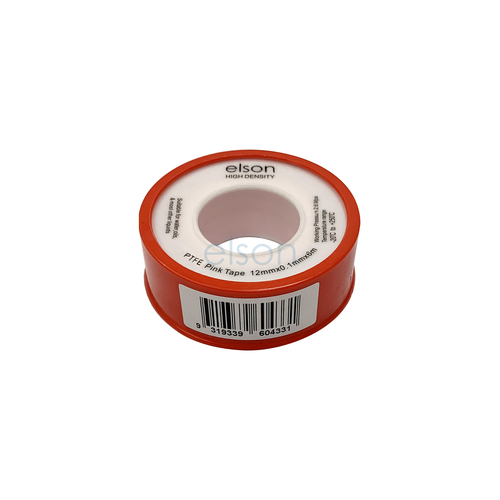 PTFE Tape Pink Water & Gas, 12mm x 0.1mm x 6m