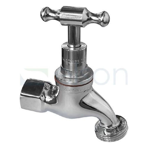 Hose Cock T Head Chrome Plated F.i., 1/2"