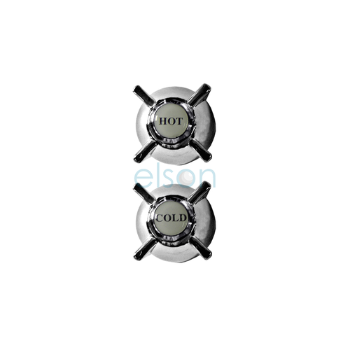 Handle & Button Booster Chrome Plated (METAL) Pair