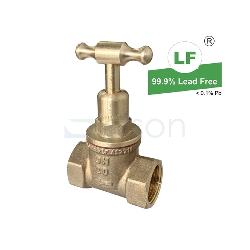 Stop Cock T Head Rough Brass female/female, 3/4"