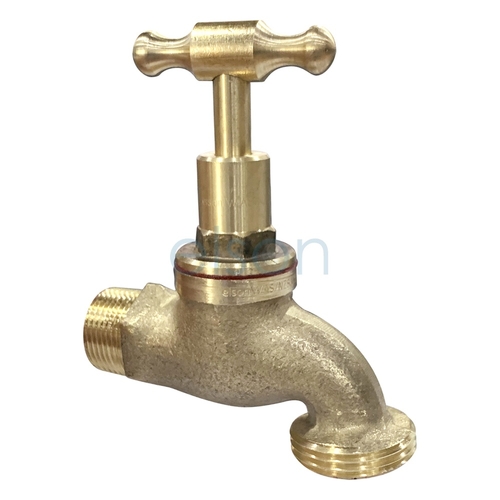Hose Cock T Head P/B, 3/4"