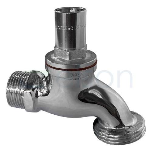 Hose Cock Anti-vandal Chrome Plated, 3/4"