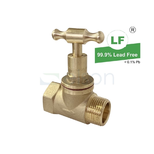 Stop Cock T Head Rough Brass male/female 3/4''