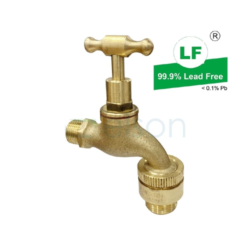 Hose Cock T Head with Vacuum Breaker Brass, 3/4"