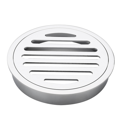 100mm Round FLoor Grate Trapscrew C/P 