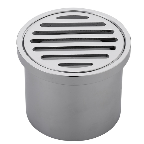 100mm X 80mm Round FLoor Grate Leak Control C/P 