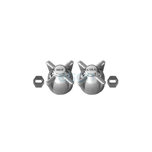 Commo Handle & Button Booster Chrome Plated (METAL) Pair