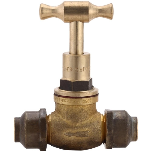15mm Stop Cock Flared (1/2") Br