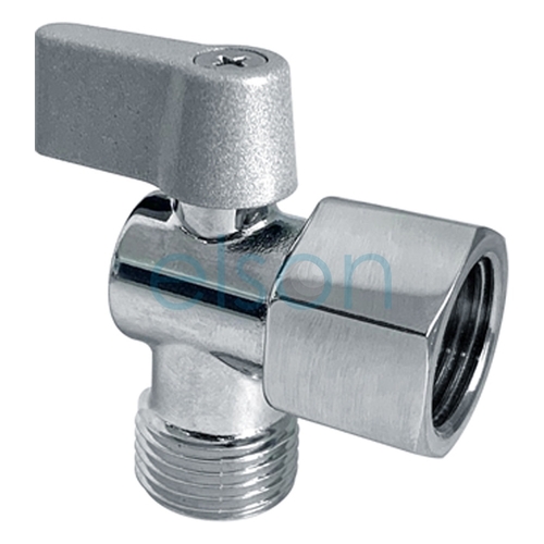 Cistern Tap In Wall Right Angle Chrome Plated, 1/2"