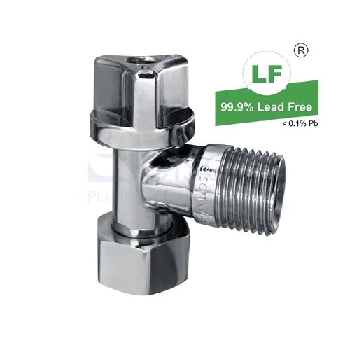 Cistern Tap 1/4 Turn With Non Return Valve Chrome Plated Loose Nut
