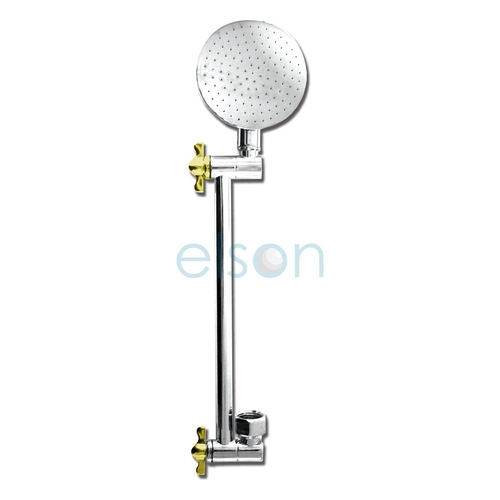 ALL DIRECTIONAL SHOWER 3 STAR 9L/Min CHROME & GOLD TRIM Reg. No. S13513 With DISC WELS 3 STAR