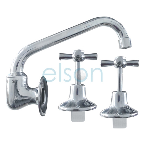 ANTI-VANDAL E/C WALL SINK SET 3 STAR 9L/Min TUBE SPOUT C/P WELS 3 STAR Reg. No. TM33742