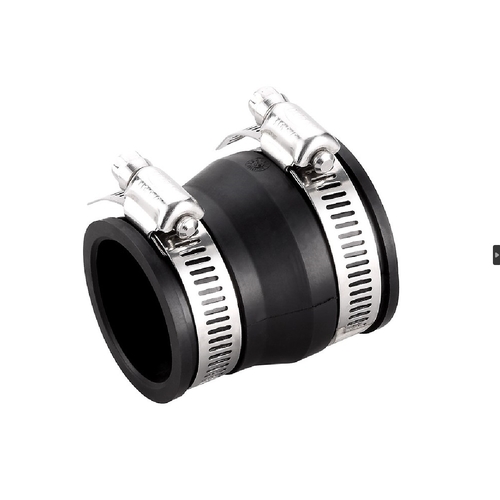 50-40mm BLACK Flexible Coupling Reducing Suit PVC Copper Gal CL EPVC