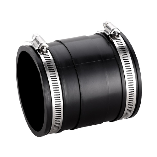 90mm Flexible Coupling For PVC- Copper- Gal-Cl Black