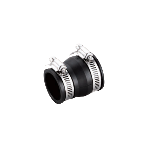 40mm x 32mm REDUCING FLEXIBLE COUPLING FOR PVC - COPPER - GAL - CL BLACK