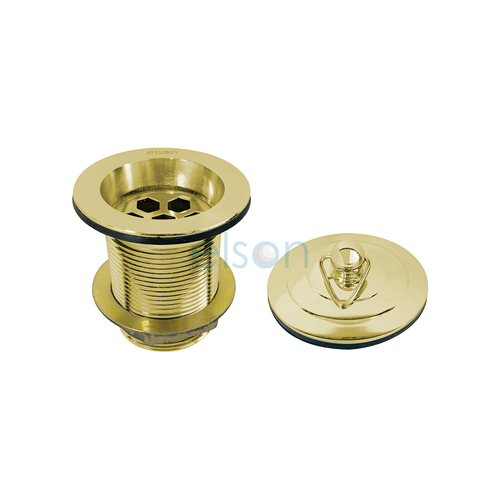 PLUG & WASTE 40 x 70mm BRASS GP With BRASS PLG