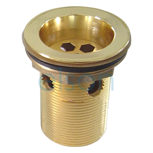 Waste Overflow Brass Gold Plated, 40mm x 80mm