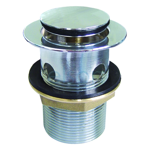 Plug & Waste Overflow Pop-up Brass Chrome Plated, 40mm x 80mm