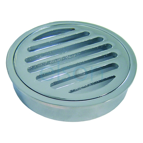 Grate Suit ID PVC Pipe Round Brass Chrome Plated, 100mm