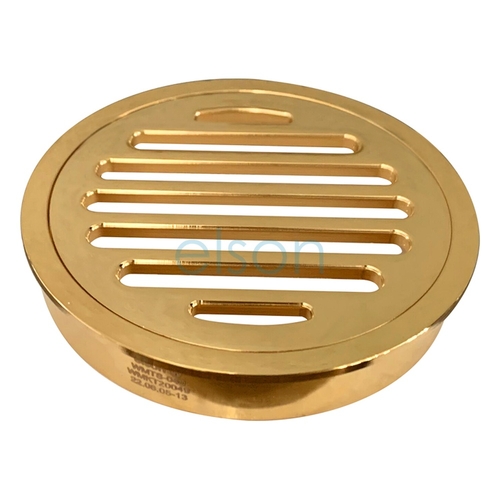 Grate Suit ID PVC Pipe Round Brass Gold Plated, 100mm