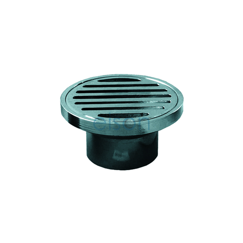 GRATE SUIT ID PVC PIPE RND 80 x 50mm BRASS CP