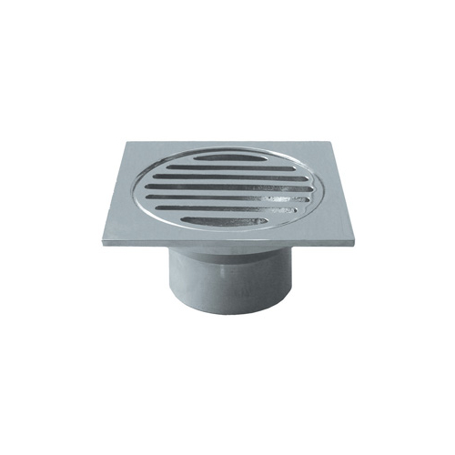 GRATE SUIT ID PVC PIPE SQR 80 x 50mm BRASS CP