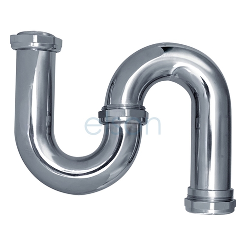 S Trap Copper Chrome Plated Easy Fix, 50mm