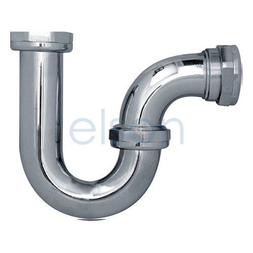 P Trap Copper Chrome Plated Easy Fix Suit PVC, 50mm