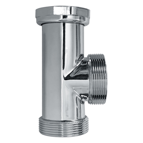Double Bowl Tee Copper Chrome Plated, 50mm