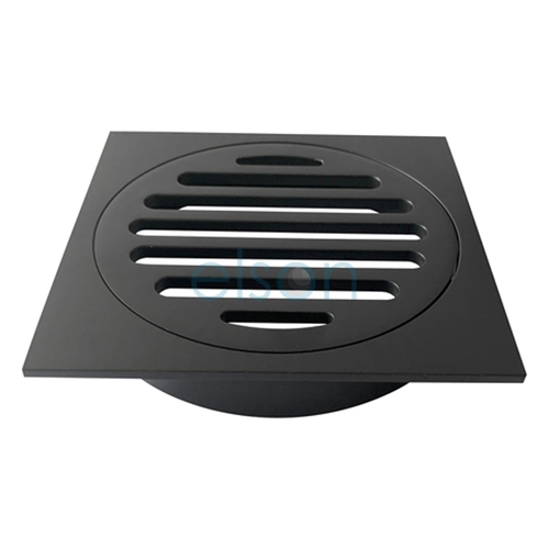 Grate Suit ID PVC Pipe Square Brass Black, 100mm
