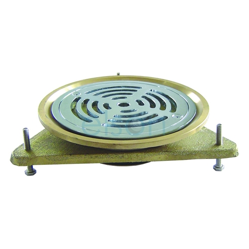 Waste Vinyl Floor With TIMBER Floor Fixing Plate Suit ID PVC Pipe Brass Chrome Plated, 100mm