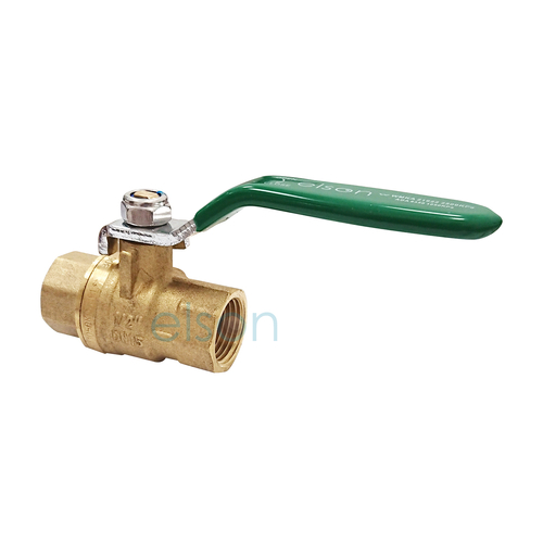 Ball Valve 722 Series Dual Approved DR Brass Lever Handle female/female Green Handle, Rp1/2