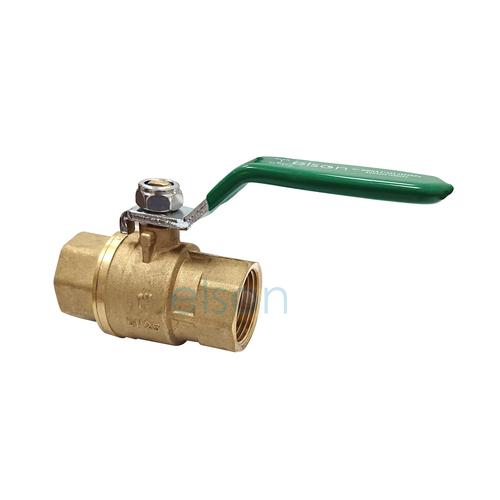 Ball Valve 722 Series Dual Approved DR Brass Lever Handle female/female Green Handle, Rp1