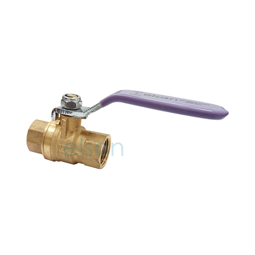 Ball Valve 722 Series DR Brass Recycled Water Lever Handle female/female Lilac Handle, Rp1/2