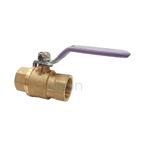 Ball Valve 722 Series DR Brass Recycled Water Lever Handle female/female Lilac Handle, Rp1