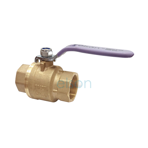 Ball Valve 722 Series DR Brass Recycled Water Lever Handle female/female Lilac Handle, Rp1 1/2