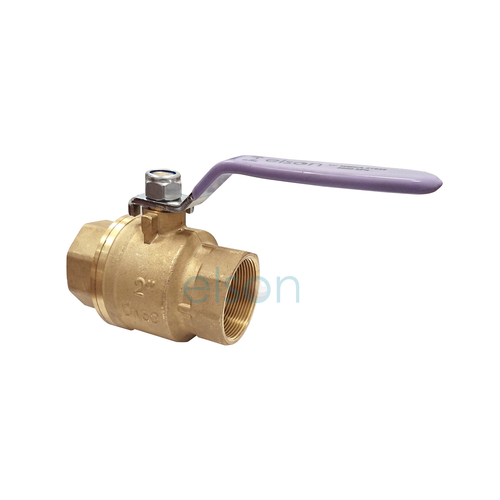 Ball Valve 722 Series DR Brass Recycled Water Lever Handle female/female Lilac Handle, Rp2