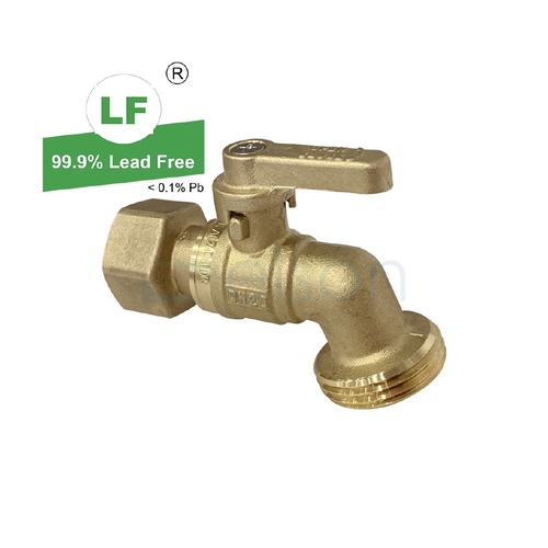 Hose Cock Ball DR Brass Inlet x Outlet, G3/4 FI G1B MI