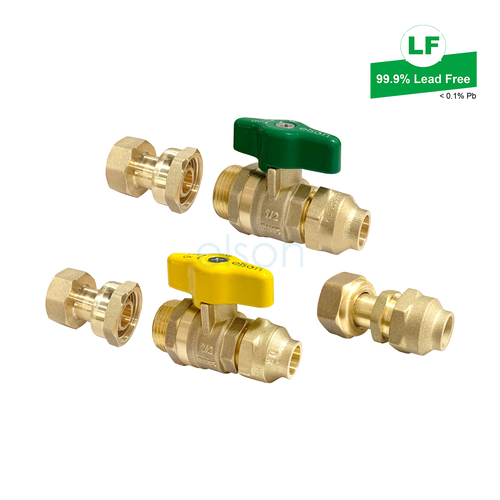 Flared UBV Kit Gas Instantaneous Water Heater DR Brass, G1/2 FI x 15Cn