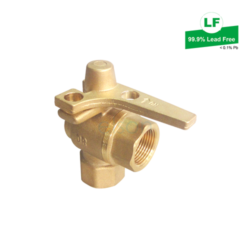 METER BALL VALVE Right Angle DR BRS Rp3/4 x Rp3/4 LOCKABLE