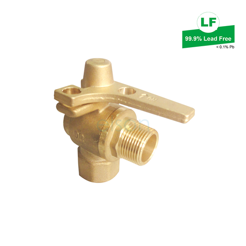 METER BALL VALVE Right Angle DR BRS R3/4 x Rp3/4 LOCKABLE