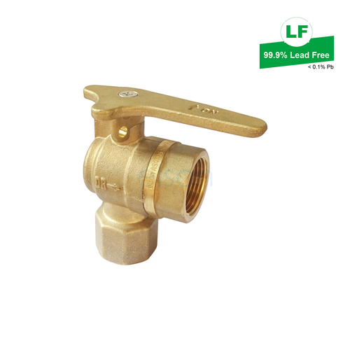 METER BALL VALVE Right Angle DR BRS Rp3/4 x Rp3/4 LOCKABLE