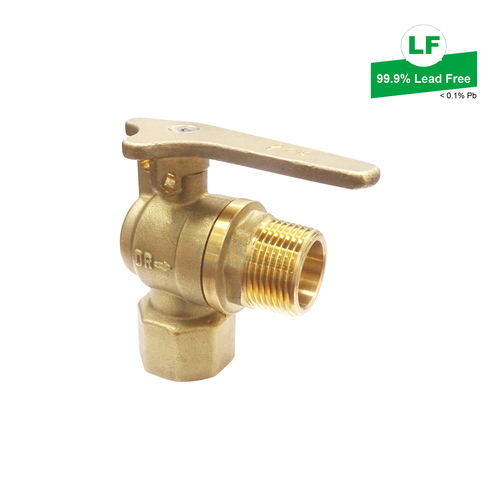 METER BALL VALVE Right Angle DR BRS R3/4 x Rp3/4 LOCKABLE