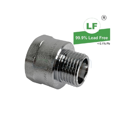 Adaptor Screwed Brass Reducing, Chrome Plated, 20mm FI x 15mm MI