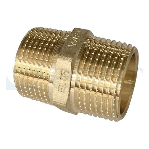 NIPPLE HEXAGON R3/4 (20mm MI) BRASS THREAD SEAL