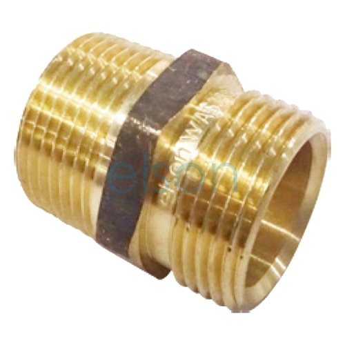Hexagon Nipple Screwed Brass, R Thread Seal / Olive Seal, R3/4 x 20Cn (20mm MI)