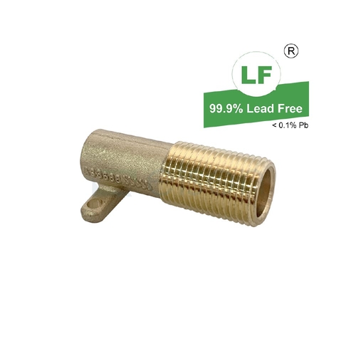 Connector Brass Capillary Winged Straight No. 5, With Hole, 15mm OD x 15mm MI